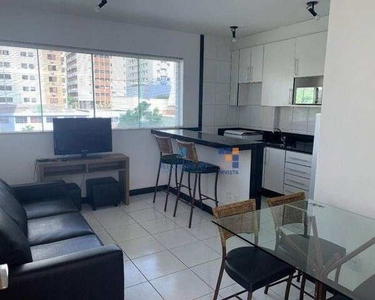 Apartamento com 1 dormitório para alugar, 45 m² por R$ 2.600,00/mês - Lourdes - Belo Horiz