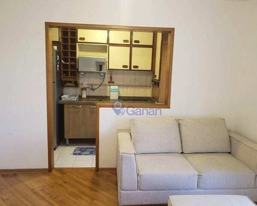 Apartamento com 1 dormitório para alugar, 48 m² por R$ 1.800,00/mês - Brooklin - São Paulo