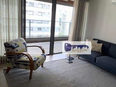 Apartamento com 1 dormitório para alugar, 65 m² por R$ 7.400,00/mês - Brooklin - São Paulo