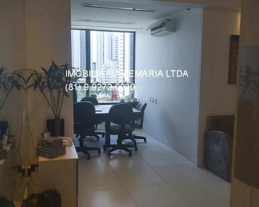 Locação no Empresarial Vicente do Rego Monteiro, Boa Viagem, sala com 60m², 02 vagas, 02 w