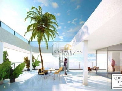 Cobertura maravilhosa, 3 dormitórios, 500 m² por r$ 3.785.000 - itaguá - ubatuba/sp