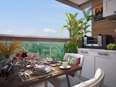 Apartamento em Boqueirão, Praia Grande/SP de 55m² 2 quartos à venda por R$ 335.000,00