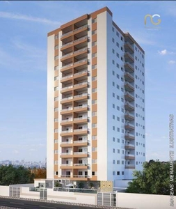 Apartamento em Vila Guilhermina, Praia Grande/SP de 57m² 2 quartos à venda por R$ 440.000,00