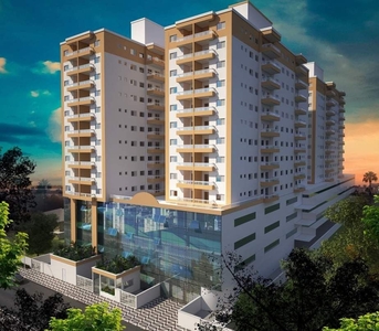 Apartamento em Boqueirão, Praia Grande/SP de 57m² 2 quartos à venda por R$ 381.080,00