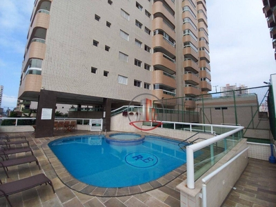 Apartamento em Campo da Aviação, Praia Grande/SP de 55m² 1 quartos à venda por R$ 274.000,00