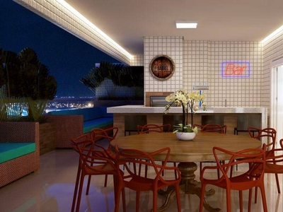 Apartamento em Campo da Aviação, Praia Grande/SP de 80m² 2 quartos à venda por R$ 334.000,00