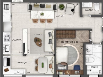 Apartamento em Perdizes, São Paulo/SP de 85m² 3 quartos à venda por R$ 1.308.527,00