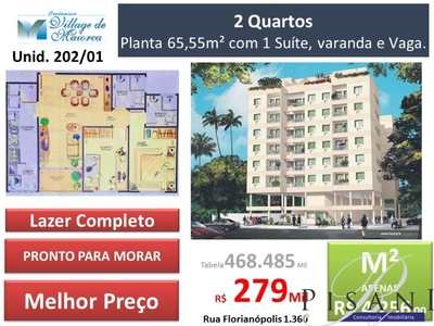 Apartamento em Praça Seca, Rio de Janeiro/RJ de 65m² 2 quartos à venda por R$ 284.000,00