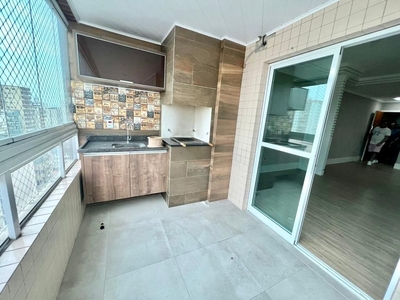 Apartamento em Vila Guilhermina, Praia Grande/SP de 130m² 3 quartos à venda por R$ 694.000,00