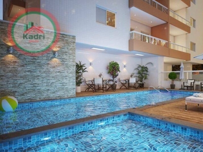 Apartamento em Vila Guilhermina, Praia Grande/SP de 57m² 2 quartos à venda por R$ 297.200,00