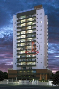 Apartamento em Vila Guilhermina, Praia Grande/SP de 59m² 1 quartos à venda por R$ 295.000,00