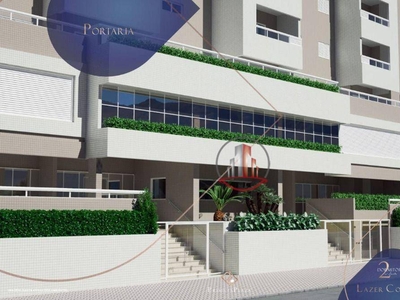 Apartamento em Vila Guilhermina, Praia Grande/SP de 65m² 2 quartos à venda por R$ 348.000,00