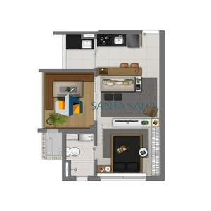 Apartamento em Vila Mariana, São Paulo/SP de 85m² 1 quartos à venda por R$ 711.500,00