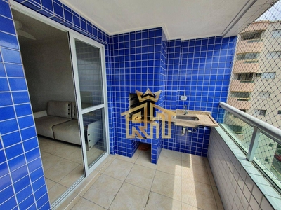 Apartamento em Vila Mirim, Praia Grande/SP de 72m² 2 quartos à venda por R$ 374.000,00