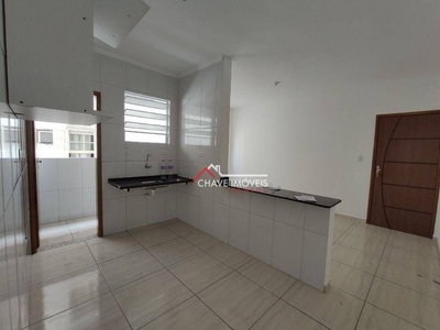 Apartamento em Vila Nossa Senhora de Fátima, São Vicente/SP de 62m² 1 quartos à venda por R$ 178.000,00