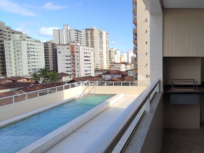 Apartamento em Vila Tupi, Praia Grande/SP de 57m² 1 quartos à venda por R$ 289.000,00