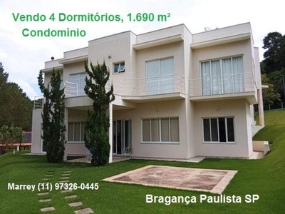 Casa em Condomínio Jardim das Palmeiras, Bragança Paulista/SP de 260m² 4 quartos à venda por R$ 1.689.000,00