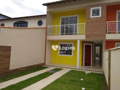 Casa em Cordeirinho (Ponta Negra), Maricá/RJ de 115m² 3 quartos à venda por R$ 409.000,00
