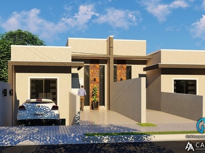 Casa em Eucaliptos, Fazenda Rio Grande/PR de 122m² 3 quartos à venda por R$ 559.000,00