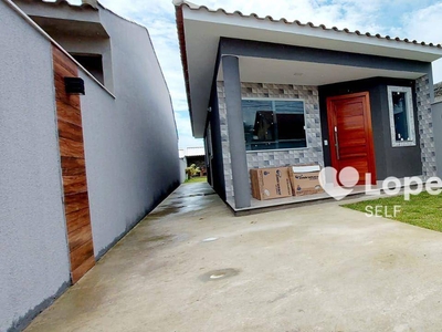 Casa em Jardim Atlântico Leste (Itaipuaçu), Maricá/RJ de 88m² 2 quartos à venda por R$ 394.000,00