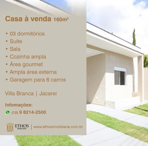 Casa em Loteamento Villa Branca, Jacareí/SP de 143m² 3 quartos à venda por R$ 799.000,00