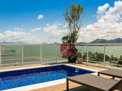Cobertura à venda, 371 m² por r$ 9.980.000,00 - beira mar - florianópolis/sc