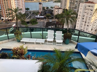 Cobertura em Ponta da Praia, Santos/SP de 550m² 6 quartos à venda por R$ 4.259.000,00