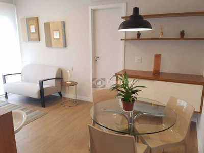 Flat com 1 dormitório para alugar, 45 m² por R$ 4.500,00/mês - Chácara Santo Antônio (Zona Sul) - São Paulo/SP