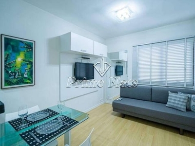 Flat de 33m² disponível para locação no Ninety Hotel com 1 dormitório e 1 vaga de garagem!