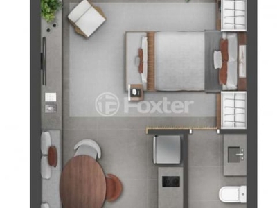 Loft com 1 quarto à venda na avenida carlos gomes, 1130, auxiliadora, porto alegre, 38 m2 por r$ 638.645