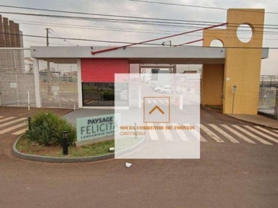 Lote/terreno condominio paysage felicita, cascavel -pr