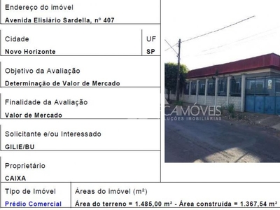 Sala em Novo Horizonte, Novo Horizonte/SP de 1180m² 1 quartos à venda por R$ 1.704.395,00