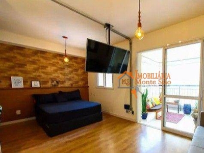 Studio em Jardim Flor da Montanha, Guarulhos/SP de 38m² 1 quartos à venda por R$ 352.000,00 ou para locação R$ 2.180,00/mes