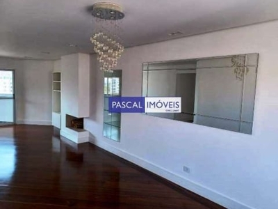 Apartamento com 4 quartos para alugar na dos aicas, 668, moema, são paulo, 188 m2 por r$ 12.000