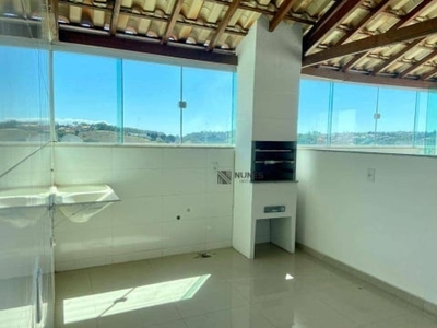 Cobertura com 3 dormitórios à venda, 150 m² por r$ 440.000 - santos dumont - juiz de fora/mg