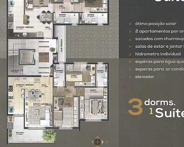 Apartamento com 3 Dormitorio(s) localizado(a) no bairro Planalto em Caxias do Sul / RIO G