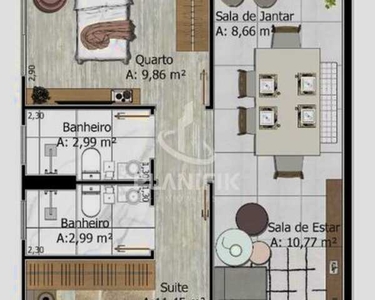 ![CDATA[APARTAMENTO COM 2 QUARTOS (SENDO 1 SUÍTE) NO BAIRRO SANTA TEREZINHA]]