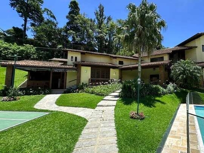 Casa para Venda em Teresópolis, Carlos Guinle, 4 dormitórios, 3 suítes, 6 banheiros, 4 vag