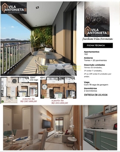 Apartamento em Jardim Vila Formosa, São Paulo/SP de 42m² 2 quartos à venda por R$ 204.000,00