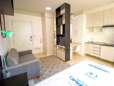 Apartamento Studio para locação na Rua Augusta, lado Bela Vista, prédio novo. Sem burocrac