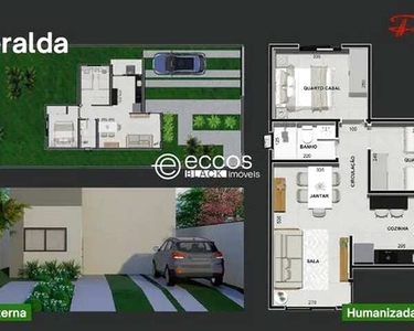 Excelente casa com 2 quartos para venda no bairro Jardim Brasília