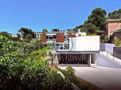 Casa com 3 dormitórios, 415 m² - venda por r$ 7.800.000,00 ou aluguel por r$ 58.000,00/mês - alpha sítio - santana de parnaíba/sp