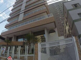 Apartamento mobiliado com 2 dormitórios à venda, 85 m² por r$ 550.000 - canto do forte - praia grande/sp