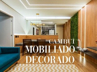 Apartamento moderno, mobiliado e reformado no cambuí