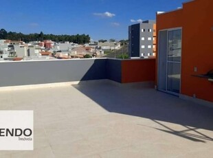 Cobertura com 2 dormitórios à venda, 124 m² por r$ 499.000,00 - jardim barcelona - indaiatuba/sp