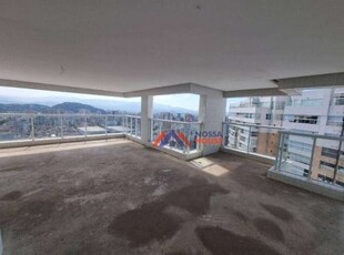 Cobertura com 4 dormitórios à venda, 343 m² por r$ 4.230.000,00 - gonzaga - santos/sp