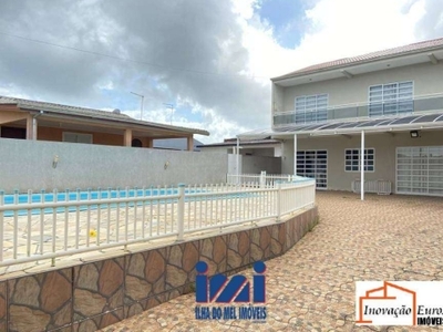 Casa com 3 quartos à venda na manuel leandro, 470, praia de leste, pontal do paraná por r$ 580.000
