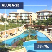 Aluga-se excelente cobertura duplex localizada no Condomínio Palm Beach, Porto das Dunas.