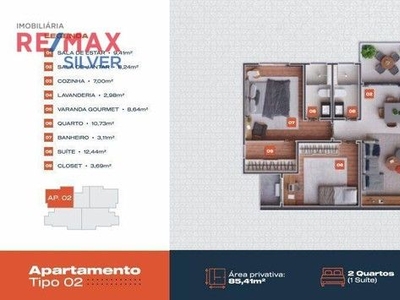 Apartamento com 2 dormitórios à venda, 85 m² por R$ 407.832,75 - Brindes - Guanambi/BA