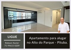 Apartamento para aluguel ou venda na Pituba fino acabamento 4 quartos no Alto do Parque